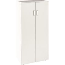 Zapatero Librería De Dos Puertas 124x60x32,50 Cm Blanco