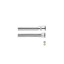 Bossini – Flexo de ducha de latón con doble sujeción 150 cm – Cromo – 1/2""x1/2"" FF – 10 años de garantía