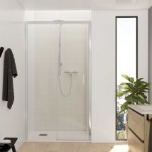 Paroi De Douche Façade Coulissante F1 1 Fixe + 1 Porte - Sans Low Profile Decoracion Mampara: Verre Transparent - Mamparas: 100 - (98,5-103)