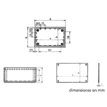 Contenitore Ottico In Plastica - Blu Petrolio - 85.0 X 56.0 X 35.5 Mm