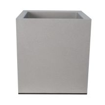 Banco de Granito 40x40 cm - Recipiente Cuadrado de Polipropileno - 38 Litros - Uso Interior y Exterior - 100% Reciclable