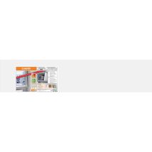 Climapor - Isolant Pour Encadrement De Fenêtre Et Caisson De Volant Roulant - Polystyrène - Blanc - Panneau : 124 Cm X 27 Cm X 9 Mm - 9 Sach. ( 9 M2) 