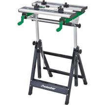 Holzstar – Tavolo di Bloccaggio SWT 100 in Alluminio e Acciaio – Altezza Regolabile, Pieghevole, Antiscivolo