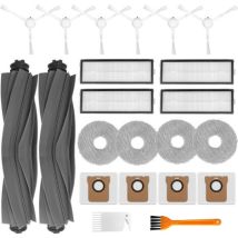 Accesorios Compatibles Con Robot Aspirador, Incluye 2 Cepillos Principales, 4 Filtros Hepa, 4 Bolsas De Polvo, 4 Paños De Limpieza, 6 Cepillos 