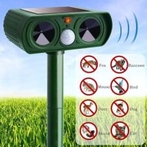 Dispositivo Ultrasuono Antigatto Solare, Allontanagatti Esterno Con Sensibilità E Frequenza Regolabili, Protezione Contro Parassiti