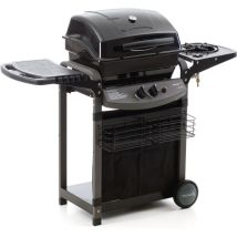 Barbecue A Gas Sochef Piu Saporillo' Con Cottura A Pietra Lavica 2 Bruciatori - Cod. G20513