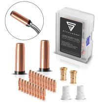 Stahlwerk Mig Mag Ak501d Mb501d Set D'Accessoires De Soudage Premium 26 Pièces Avec Buses Gaz, Buses Courant