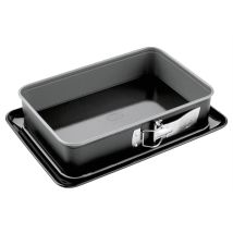 Zenker Rechteck-Springform 28 x 18 x 7 cm – Antihaftbeschichtung – bis +230°C – Kuchenbacken – spülmaschinengeeignet