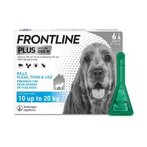 Frontline – Plus M Dog Flea and Tick Treatment – Pack of 6 Applications – Long-lasting Protection for Medium-sized Dogs