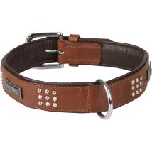 Flamingo Pet Products - Collier Cuir Sedona Brun Taille Xl 47-55 Cm Pour Chien. - Flamingo - Marron