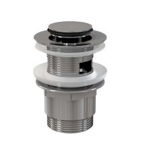 Alcaplast - Alcadrain Ablaufventil Für Die Waschbecken Click/clack 5/4' Ganzmetal Mit Überlauf, Kleiner Stopfen