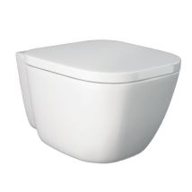 Rak Ceramics Rimless One Hängetoilette – Versteckte Befestigung – Weißes Porzellan – Toilettenschüssel ohne Sitz – Befestigungsmaterial enthalten