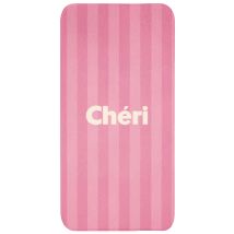 Tapis De Toilette Rayé - Rose - Chéri 60x120 Cm