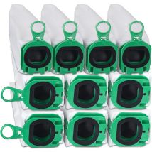 Pack Of 10 Bags For Vorwerk Kobold Vb100 Vb 100 Fp100 Fp 100 Vacuum Cleaner, Replacement Dust Bag Set