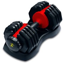 Centurion Supports Urban25 Single Home Fitness Black Red Adjustable Smart Dumbbell From 2.5kg Up To 25kg Training Weights