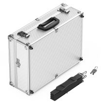 Xpotool - Wiltec Alu Universalkoffer 46x33x15,2 Cm, Alubox Abschließbar Für Aufbewahrung Und Transport Von Werkzeug, Messgeräten Usw., Mit Griff Und 