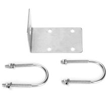 Support D'Antenne Radio Voiture En Acier Inoxydable Avec Serrage À U Pour Antenne Radio Auto Et Balcon