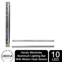 Jocca - S Handy Wardrobe Aluminum Lighting Bar With Motion Heat Sensor, 10 Led's