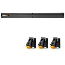 Toughbuilt Cliptech Wall & Van 60cm Organiser Tb-53 With X3 Clip Tech Hubs Clips