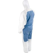 CoverStar Schutzoverall Cool Größe M – PSA-Kategorie III – SMMS-Material – Atmungsaktiv – Ideal für Asbestsanierung und Reinraumanwendungen