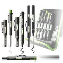 Tracer Amk5 5pc Marker Kit Carpenter Pencil Long Nib Markers Clog-free Site Pens