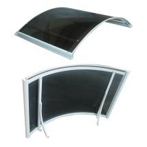 Aluminium Shelter – 120 x 160 cm – bronziertes Polycarbonat – Max. Belastung 10 kg – Blinky