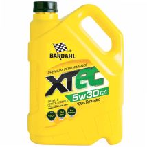 Bardahl Motoröl XTec 5W30 5L – 100% synthetisch – optimaler Schutz – hervorragende Fließfähigkeit – Kraftstoffeinsparung