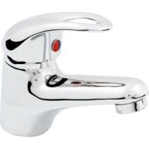 Robinet de lave-mains Jowisz chromé – Finition métal – Hauteur sous bec – Matières