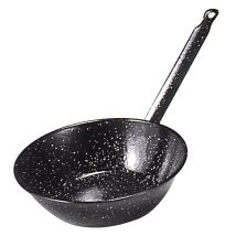 Doppeltiefe Pfanne mit emaillierten Stiel 28 cm