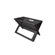 Barbecue Rectangulaire Pliable Au Charbon De Bois En Acier Émaillé Avec Une Grille En Acier Inoxydable.