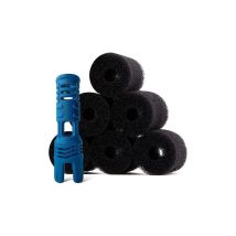 Lntyq Buse Anti-projection Avec 6 Brosses En Mousse Pour Robot Piscine Polaris 280, Équivalent À La Tail Sweep Pro Tsp10s.