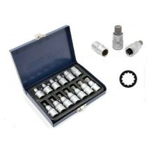 Set 13pz Bussole Ad Inserto Xzn - Bussola Millerighe - Attacco 1/2 - Kit Chiavi