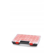 Kistenberg – Organizer per Utensili 344 x 249 x 50 mm – Plastica di alta qualità, Impilabile, Coperchio trasparente