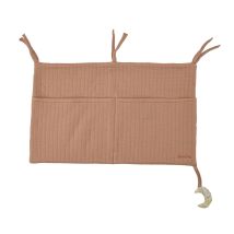 Pochette De Rangement Pour Lit Bébé Rose Blush 50x30cm