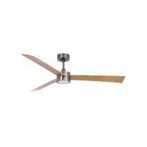 LED-Deckenventilator Climate IV – Aluminium – 3 Flügel – Fernbedienung – Dimmbar – 162 m³/min – warmweiß – für Räume bis 25 m²