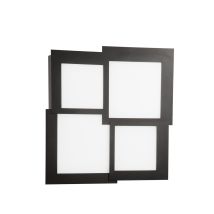 Plafonnier Led Moderne Design Géométrique Intérieur Passpartou Grande - Noir