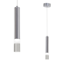 Hängelampe Ice – 5W LED – verstellbar 40-100 cm – 350 lm – 4000 K – Metall, Acryl – verchromt – 2 Jahre Garantie