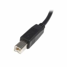 Cable Usb A A Usb B Startech Usb2hab3m Negro