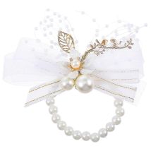 1 Bracelet De Fleurs Blanches