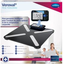 Pèse Personne Intelligent - Veroval - Noir - 180 Kg - Imc - Masse Graisseuse