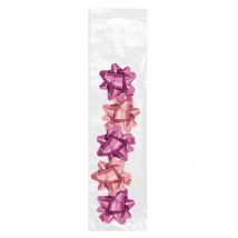 Pack De Cinco Estrellas Con Adhesivo En Colores Con Acabado Brillante Para Adornar Paquetes, Sobres Y Todo Tipo De Envoltorios Para Regalo. especific