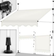Tillvex Tenda Da Sole Per Balcone 350 Cm Beige Tenda Da Sole A Braccio Articolato Tenda Da Sole A Morsetto Tenda Da Sole Per Balcone Senza Forare