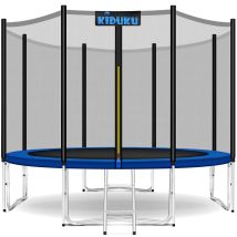 Trampolin Ø 366 Cm Tüv Rheinland Geprüft Komplettset Mit Sicherheitsnetz, Leiter, Randabdeckung, Bodenanker & Zubehör Outdoor Gartentrampolin Kinder-