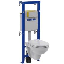 Wisa Wand-wc Komplett-set Xt No.1 Inkl. Vorwandelement Wandtiefspül-wc Toilette