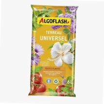 Terriccio Universale 6 L – 2,3 kg – Sfagno torba, compost vegetale, fibra di legno – Algoflash
