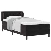 Maison Exclusive - Letto A Molle Con Testiera Nero 100 X 200 Cm Velluto