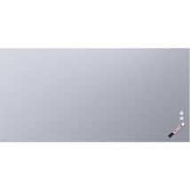 VIVOL – Lavagna in vetro opaco 2000x1000mm – 4mm, 27.75kg, blu pastello RAL 5024 – 2 calamite incluse
