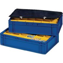 Deckel L300xb200mm Schwarz Pp Passend Für Transportstapelkasten