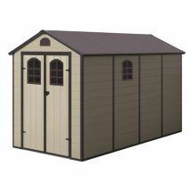 Casetta In Resina Gardiun Alessia C - 6,88 M² 366x188x225 Cm Con Pavimento E Finestre Beige