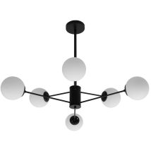 Lámpara De Suspensión App262-6c Metal Industrial 6-brazo 6-puntos De Luz E27 100x100x70cm